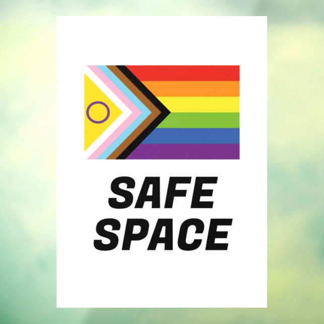 Safe Space LGBTQ Inclusive Progressive Pride Flag (Sheet 3)