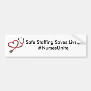 Safe Staffing Bumper Sticker