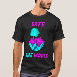 Safe the world youth fantasy green mother earth T-Shirt