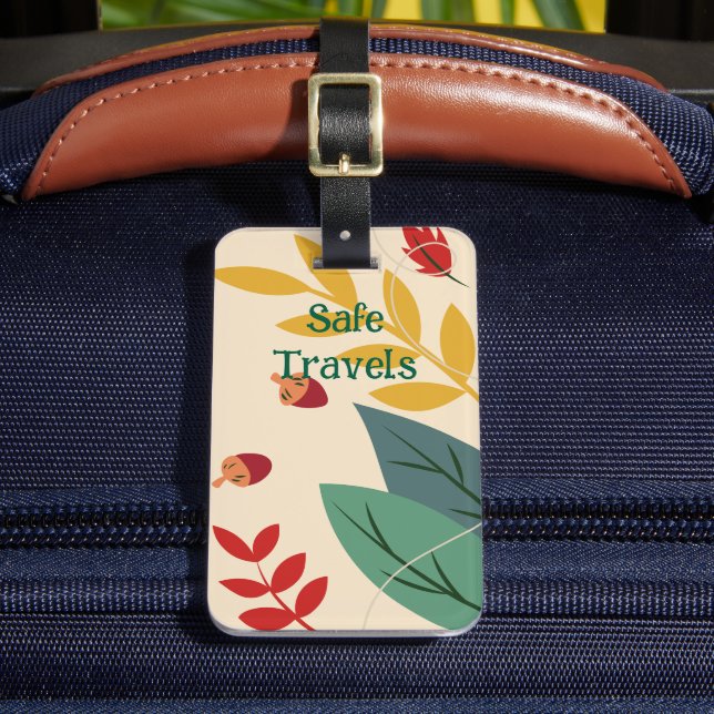 Safe Travels - Luggage tags (Front Insitu 2)