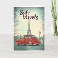 Safe Travels Retro Car Paris