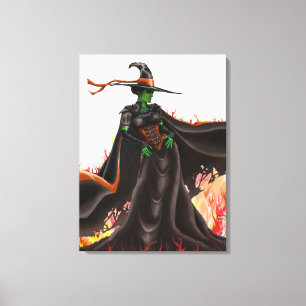 SAFE TRAVELS Witch Canvas Print