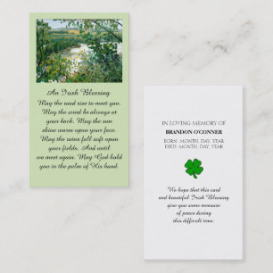 Safely Home Memorial Irish Blessing Prayer Card
