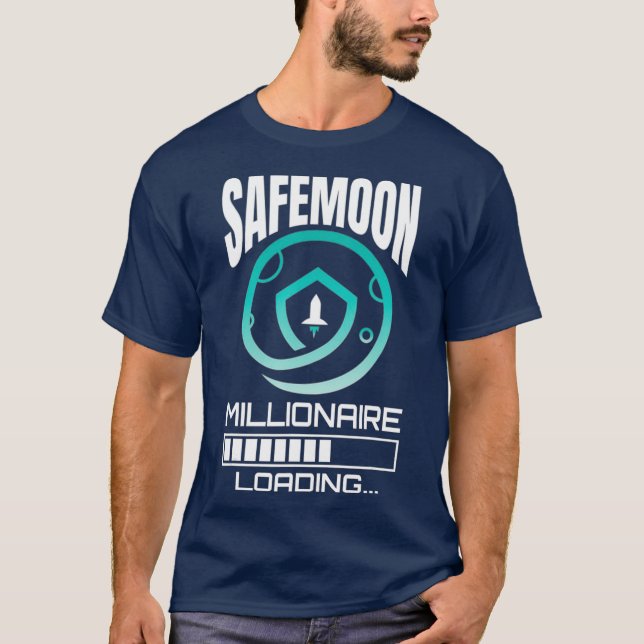 Safemoon Millionaire Funny Crypto Cryptocurrency T-Shirt (Front)