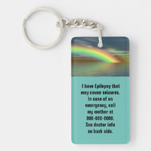 Safety Alert Acrylic Keychain - Customisable