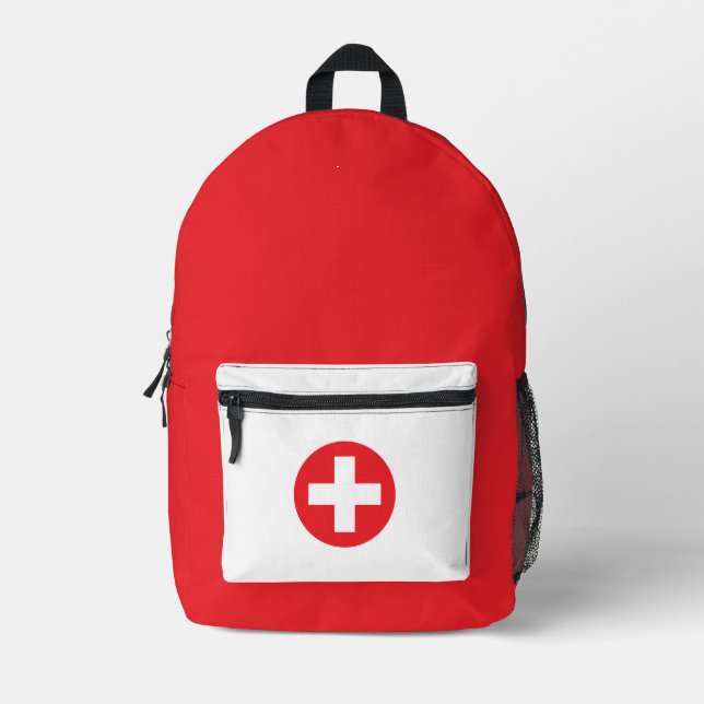 Safety First: Comprehensive First Aid Backpack (Front)