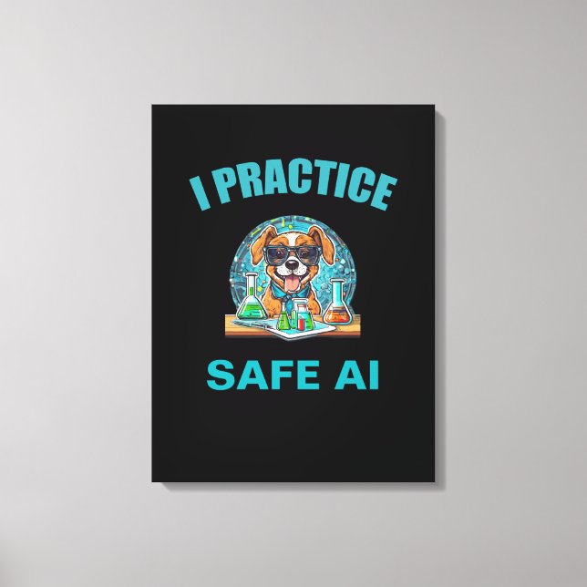 Safety First in AI: A Creative Manifesto Canvas Print (Front)