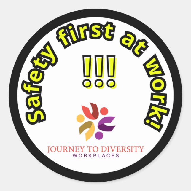 Safety first sticker (Front)