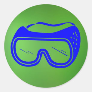 Safety Goggles ©AH2010 Classic Round Sticker