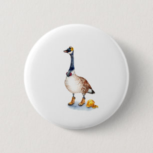 Safety Goose 6 Cm Round Badge