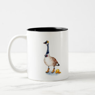Safety Goose Two-Tone Coffee Mug