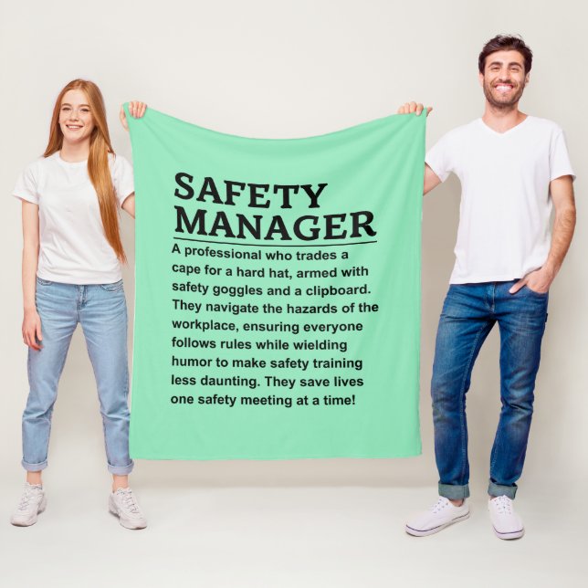 Safety manager fleece blanket (In Situ)
