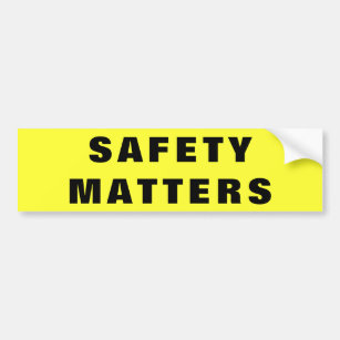 Safety Matters (wide)  Company Bumper Sticker