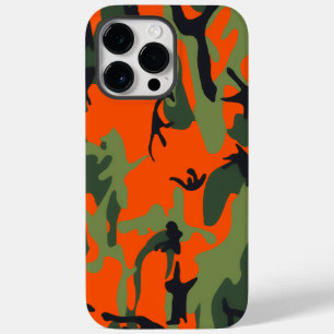 Safety Orange and Green Camo Case-Mate iPhone 14 Pro Max Case
