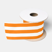 Safety Orange and White Stripes
