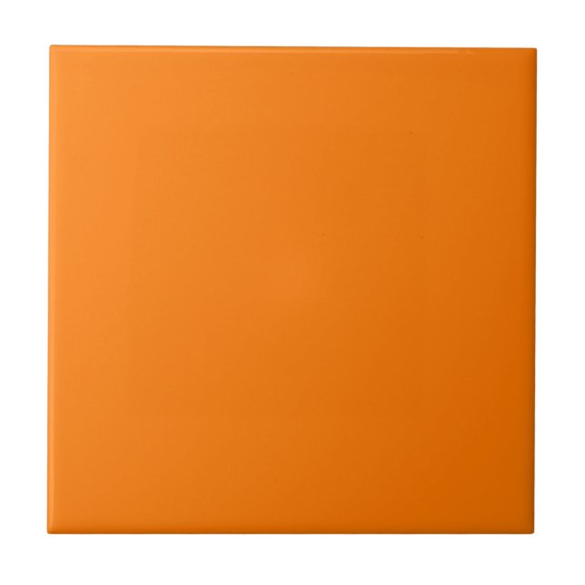 Safety Orange Solid Colour Tile (Front)