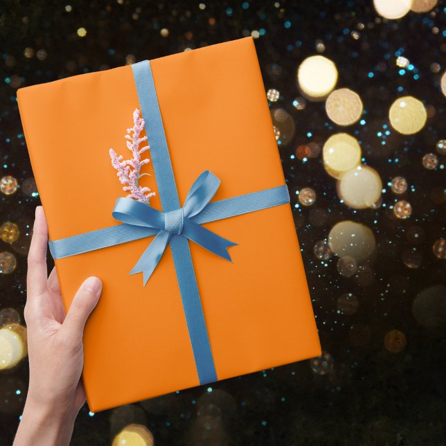 Safety Orange Solid Colour Wrapping Paper (Creator Uploaded)