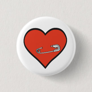 safety pin heart button