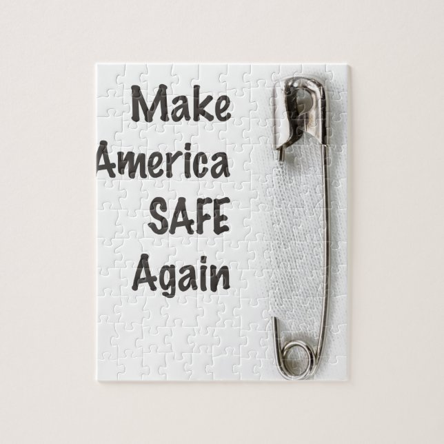 Safety Pin Jigsaw Puzzle (Vertical)