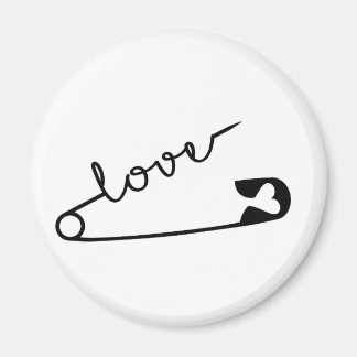 Safety Pin LOVE Magnet