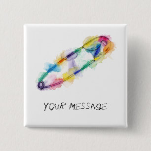 Safety Pin Message Button
