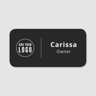 Safety Pin Name Tag or Magnetic with Custom Logo