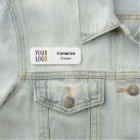 Safety Pin Name Tag or Magnetic with Custom Logo