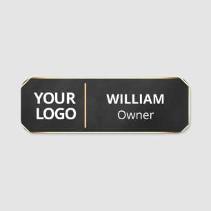 Safety Pin Name Tag or Magnetic with Custom LOGO
