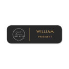 Safety Pin Name Tag or Magnetic with Custom Logo