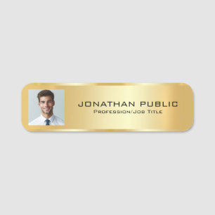 Safety Pin Or Magnetic Upload Your Photo Employee Name Tag
