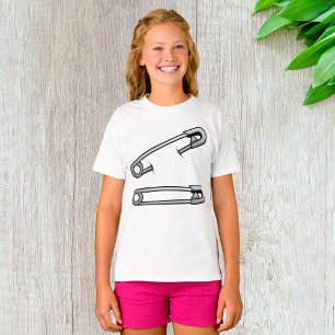 Safety Pins Girls T-Shirt