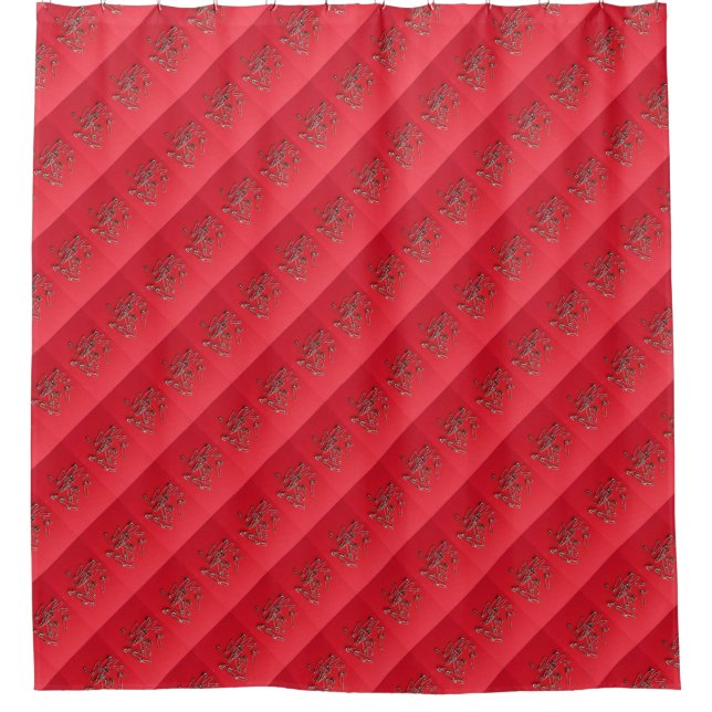 Safety-pins Shower Curtain (Front)