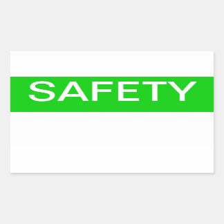 Safety Rectangular Sticker