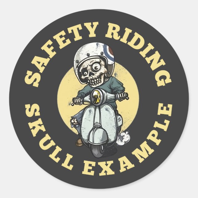 Safety riding Sticker (Front)
