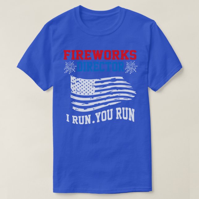 Safety Third Firework Funny 4th Of July Independen T-Shirt (Design Front)