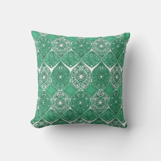 saffreya green cushion (Front)