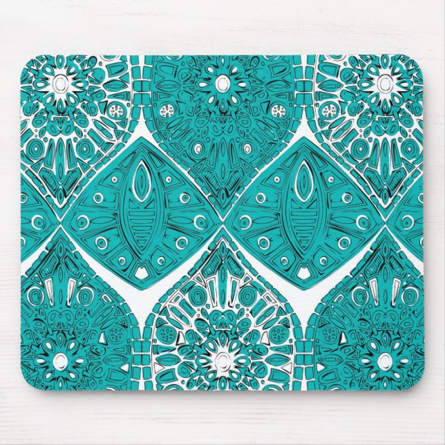 saffreya turquoise mouse pad (Front)