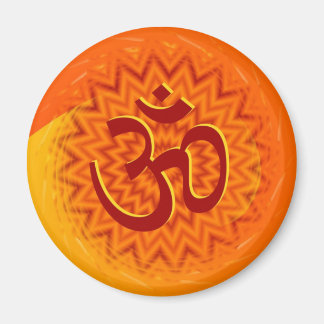 Saffrom Yellow Om Magnet