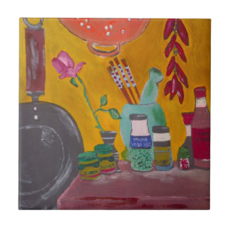 Saffron And Chillies Tile