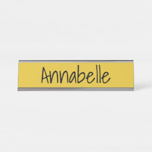 Saffron Desk Name Plate