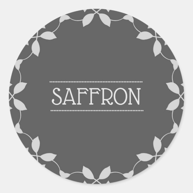 Saffron Spice Jar Label (Front)