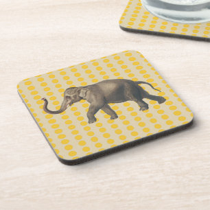 Saffron Spice Moods Dots with Elephant Coaster