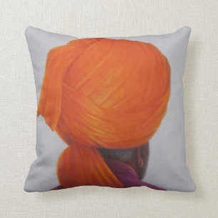 Saffron Turban 2014 Cushion
