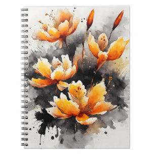 Saffron - Watercolor flowers Notebook