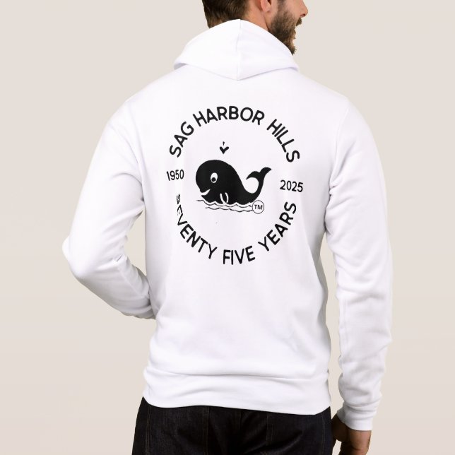 SAG HARBOR HILLS 75TH ZIP FRONT HOODIE (Back)