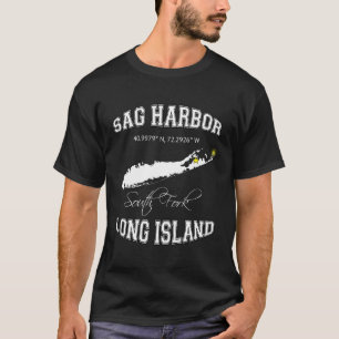 Sag Harbour Long Island New York Varsity Letter St T-Shirt