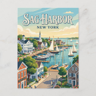 Sag Harbour, New York Postcard