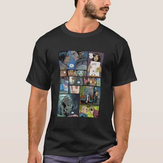 Saga Image Comics Panel Design  Classic  T-Shirt (Front)