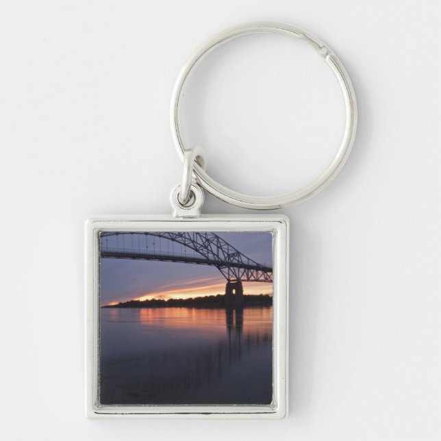 Sagamor Bridge over Cape Cod canal, 2 Key Ring (Front)