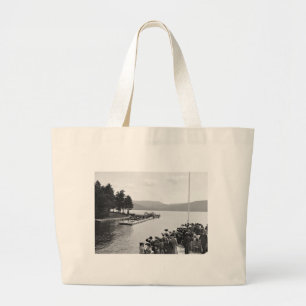 Sagamore Dock, Lake George: 1904 Large Tote Bag